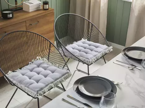 Подушка на стул Beliani, серый