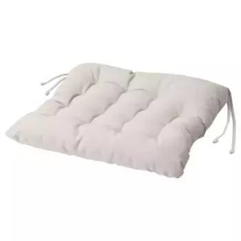 Подушка на стул, бежевый, 38x38x6,5 см, VIPPRT IKEA