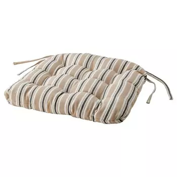 Подушка на стул, бежевый, 40x38x5,0 см, VATTENMOTT IKEA