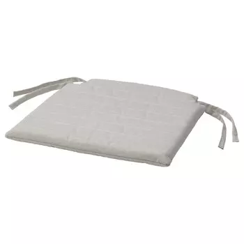 Подушка на стул, бежевый, 44/40x43x4 см, NORDVIKEN IKEA