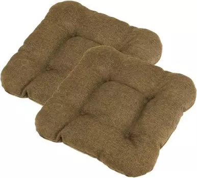 Подушка на стул Chilly Pilley с набором петель, стеганая кухонная подушка, разные размеры, подушка на стул, декоративная подушка, много цветов (2 подушки 45x45 капучино)