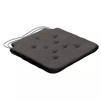 Подушка на стул Christoph со шнурком Dekoria, темно-серый