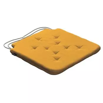 Подушка на стул Christoph со шнурком Dekoria, желтый