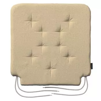 Подушка на стул Christoph со шнурком Dekoria, бежевый