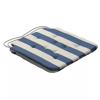 Подушка на стул Christoph со шнурком Dekoria, синий