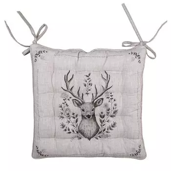 Подушка на стул Dohle + Menk Forest 42 x 42 x 6 см Clayre&Eef, бежевый