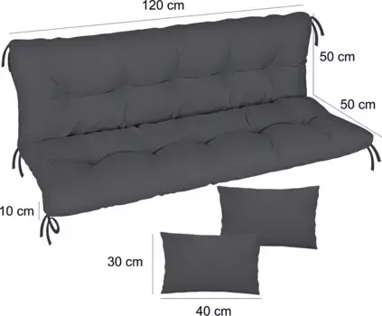 Подушка на стул Ferocity, серый