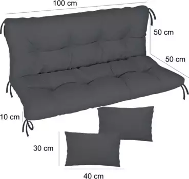 Подушка на стул Ferocity, серый