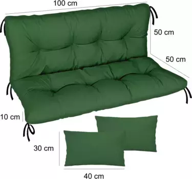 Подушка на стул Ferocity, зеленый