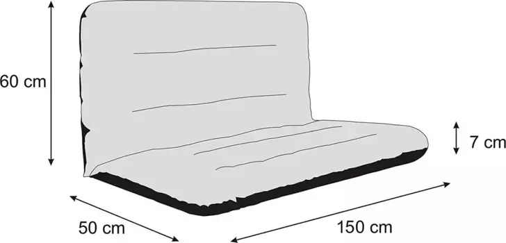 Подушка на стул Hobbygarden, зеленый