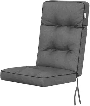 Подушка на стул LENA подушка подушка садовая подушка подушка шезлонг садовый стул, графит 120 x 50 см Hobbygarden, серый