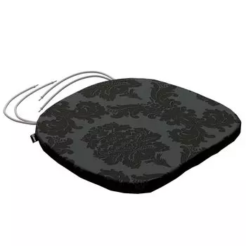 Подушка на стул Marcus со шнурком Dekoria, черный