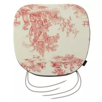 Подушка на стул Marcus со шнурком Dekoria, красный