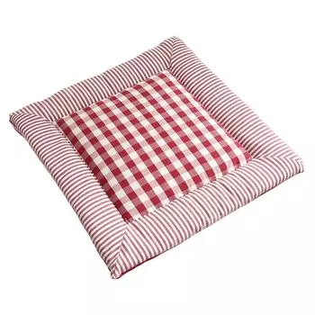 Подушка на стул, мягкая, удобная, уютная, элегантная, минималистичная, ресторанный аксессуар, сиденье из полиэфирного волокна, плюшевая подушка для обеденного стула на зиму-F, размеры: 50 x 50 см Stuttg, красный