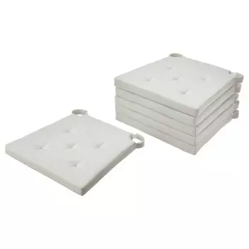 Подушка на стул, натуральная, 42/35x40x4 см, JUSTINA IKEA