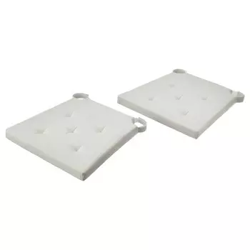 Подушка на стул, натуральная, 42/35x40x4 см, JUSTINA IKEA