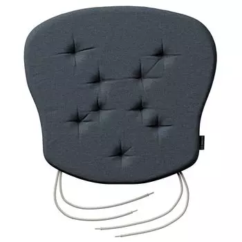 Подушка на стул Peter со шнурком Dekoria, темно-синий