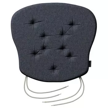 Подушка на стул Peter со шнурком Dekoria, темно-синий