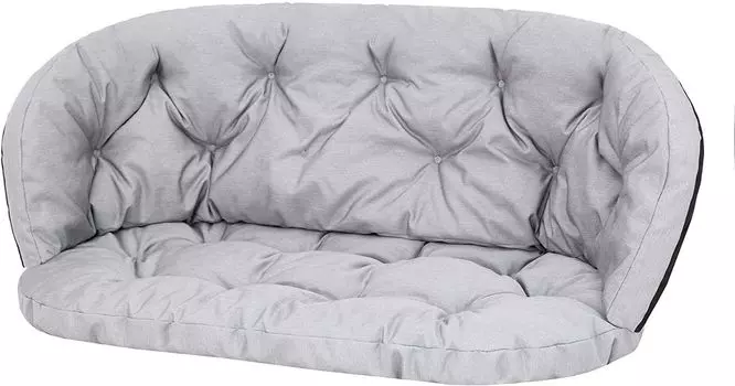 Подушка на стул Подушка для стула из ротанга, подушка для скамейки, качели, садовая подушка, подушка для качелей, подушка для шезлонга, подушка для места отдыха, 60 х 50 см, графит Hobbygarden, серый