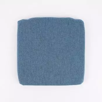 Подушка на стул Подушка на сиденье квадратная, бежево-коричневый, в упаковке 2 шт., 37 x 40 см Hans Brckner, синий