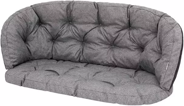 Подушка на стул, подушка сиденья, 40 х 40 см, подушка сиденья, садовая подушка, подушка, цвет: черный Hobbygarden, серый