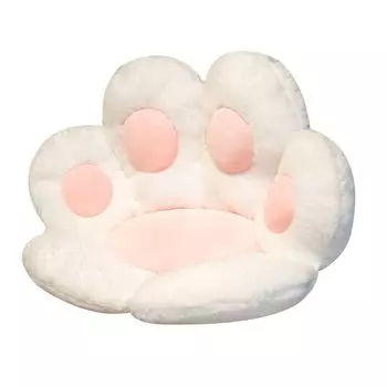 Подушка на стул, приятная для кожи, износостойкая подушка для кошачьих лап из полипропилена, хлопка, для дома, серая 1 Stuttg, мультиколор