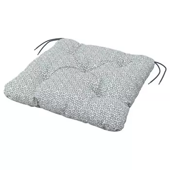 Подушка на стул/садовая, синяя, 44x44 см, KLSAN IKEA