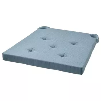 Подушка на стул, серо-синий, 42/35x40x4 см, JUSTINA IKEA