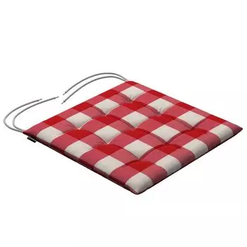 Подушка на стул Ulrich со шнурком Dekoria, красный