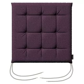 Подушка на стул Ulrich со шнурком Dekoria, фиолетовый