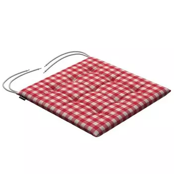 Подушка на стул Ulrich со шнурком Dekoria, красный