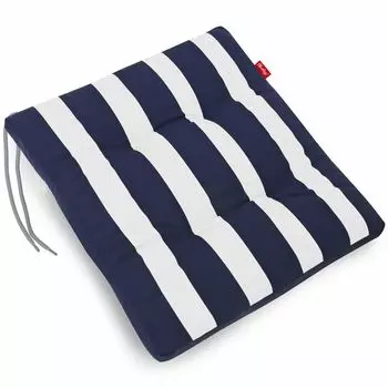 Подушка на табурет KETTTex-Exklusiv Comfort 48x48x7см красно-зелено-синяя клетка, дизайн 8699 Kettler Polen, синий