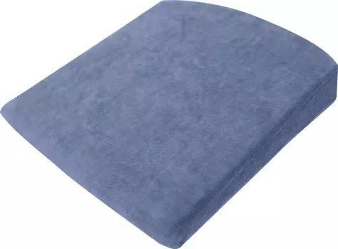 Подушка на танкетке, ок. 38,5 x 34 x 6,5 / 2,5 см серого цвета для автомобиля, офиса и многого другого. от PETEX, синий