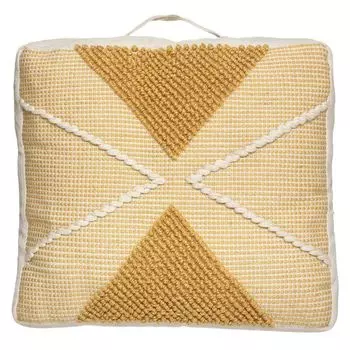 Подушка напольная "Каро-Стиль" 45х45 см, высота 8 см, подушка для сиденья, подушка для поддона, подушка для стула Atmosphera Crateur d'intrieur, охра