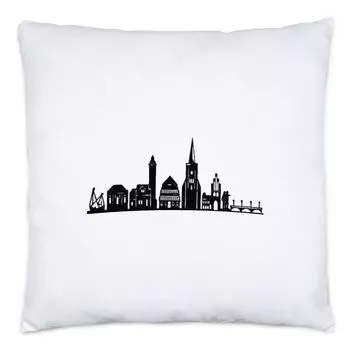 Подушка Neustadt in Holstein Silhouette с наполнителем – проявление солидарности Hey!Print