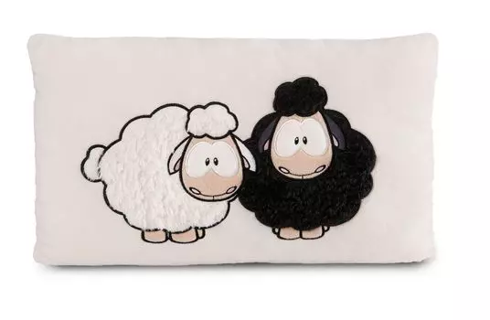 Подушка Nici овечка черный/белый Wool*y Gang 43 x 25 см
