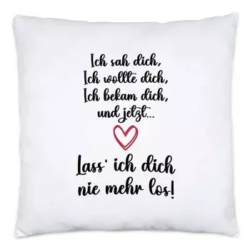 Подушка «Никогда не отпускай тебя» с наполнителем «Кам-пила хотела тебя» Идея подарка на День святого Валентина Парень Девушка Девушка Пара Любовь Hey!Print