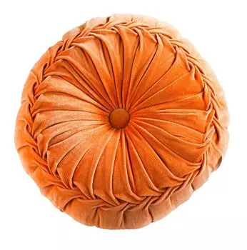 Подушка - оранжевая - 40 см - бархатная Blyco Textil Group BV