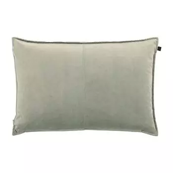 Подушка Overseas средней строчкой - 40 x 60 см - бархат - нежно-зеленый