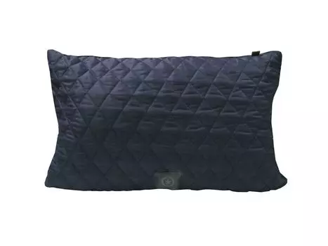 Подушка Overseas стеганая тафта/джерси 40х60см, темно-синяя