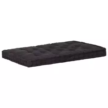 Подушка-паллет черная 120х80х12 см ткань DKD HOME DECOR, черный