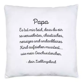 Подушка «Папа, прости», включая наполнитель, подарок на День отца, забавный юмор, сарказм Hey!Print