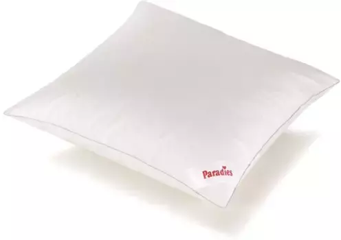 Подушка Paradies 3-камерная "Kaja, производство Германия", наполнитель: внешняя камера 90% пух, 10% перо, чехол: 100% хлопок, (1 штука), подушка 40х80, 80х80 см, хорошая поддержка 40х80 см, белый