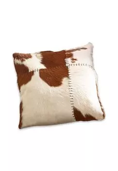 Подушка Паулина коричневый/белый Loberon, цвет Gesamt Breite Braun