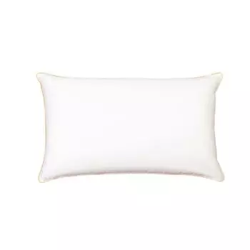 Подушка Pen-Pol подушка из натурального пуха 30х50 экрю - стеганая подушка, подушка для аллергиков, подушка для кровати, подушка для сна, экологическая подушка, ночная подушка, внутренняя подушка