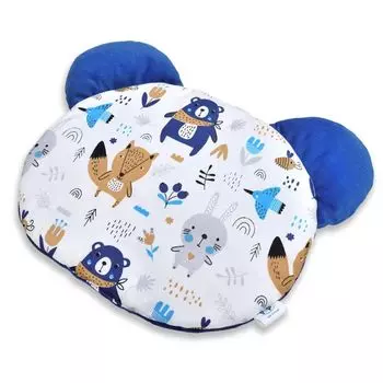 Подушка Pepi - подушка мишка - 50 50 см - детская подушка декоративная подушка для детской/детской комнаты плюшевый мишка - синий мишка с бархатом