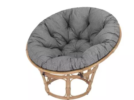 Подушка PillowPrim для стула Papasan, подушка, сменная подушка Papasan 114 см, напольная подушка мягкая подушка для сиденья одеяло для ползания подвесное кресло бежевый Stanislaw Jurga, серый