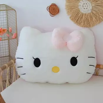 Подушка плюшевая Sanrio Hello Kitty, белый / розовый