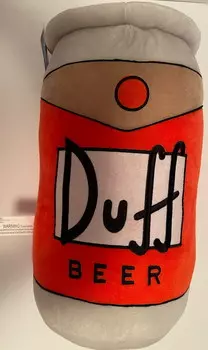 Подушка плюшевая Universal Studios The Simpsons Duff Beer Can
