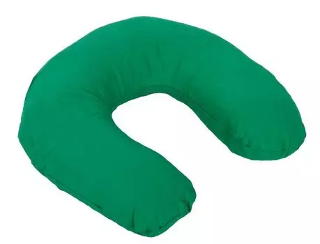 Подушка под шею круглая Сделано в Германии Цвет - зеленый Yogabox